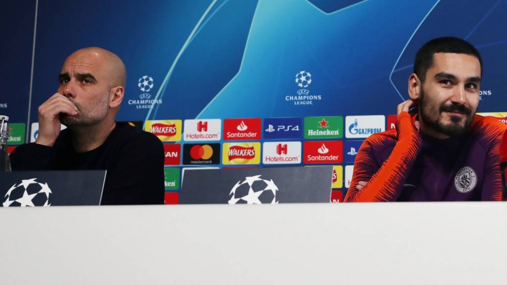 Pep Guardiola and Ilkay Gundogan