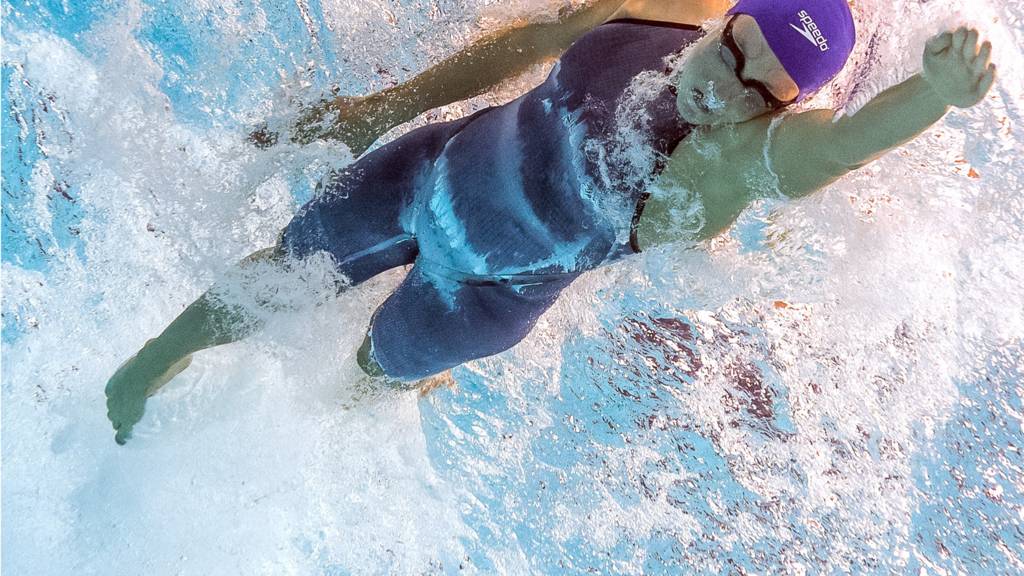 Francesca Halsall in action for Great Britain