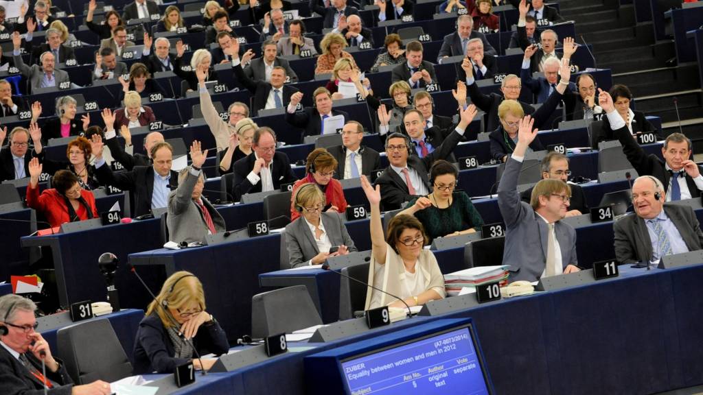 Voting session at the European Parliament in Strasbourg