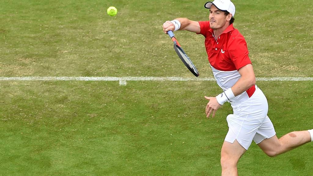 Eastbourne International: Andy Murray in doubles action - Live - BBC Sport