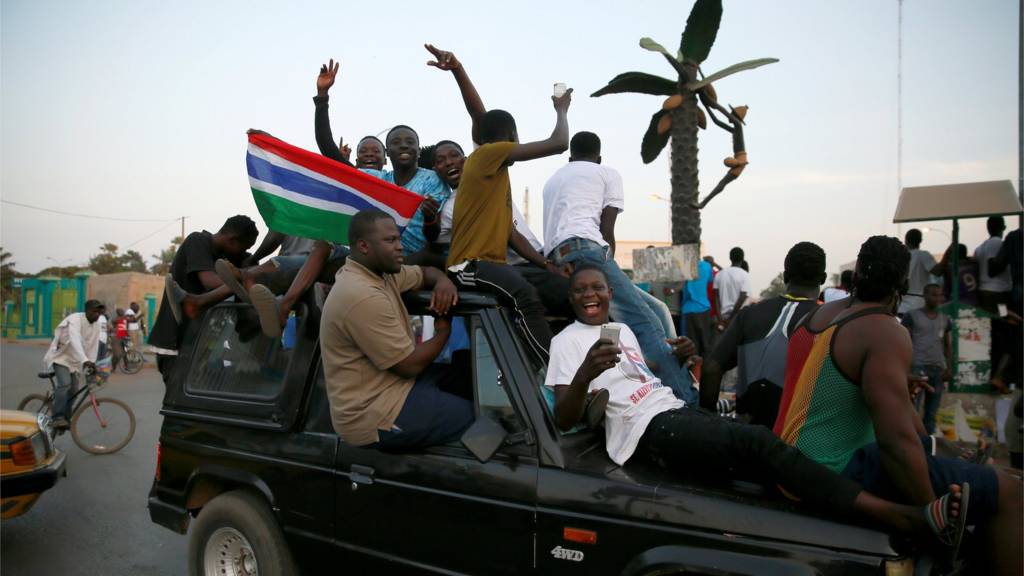 Gambians celebrate