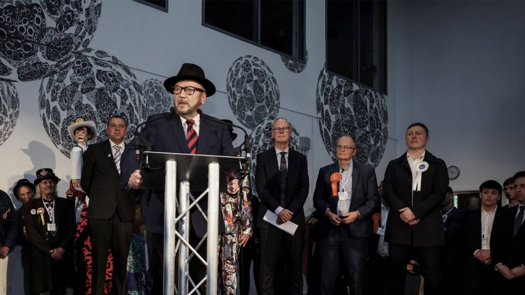 George Galloway speaks after winning the Rochdale Parliamentary by-election