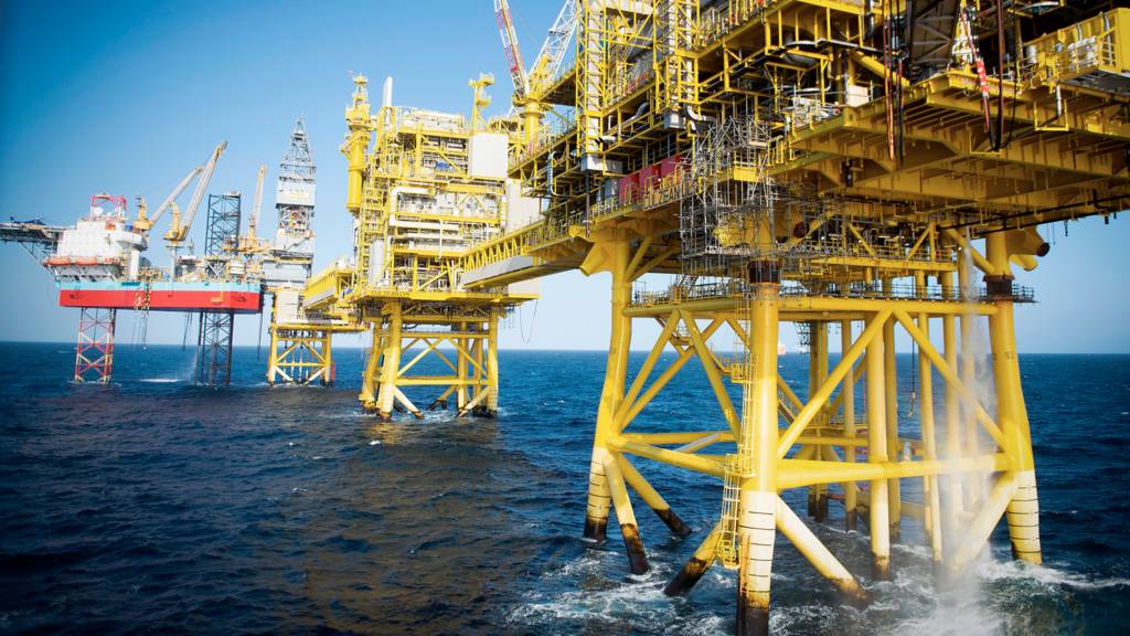 North Sea gas platform