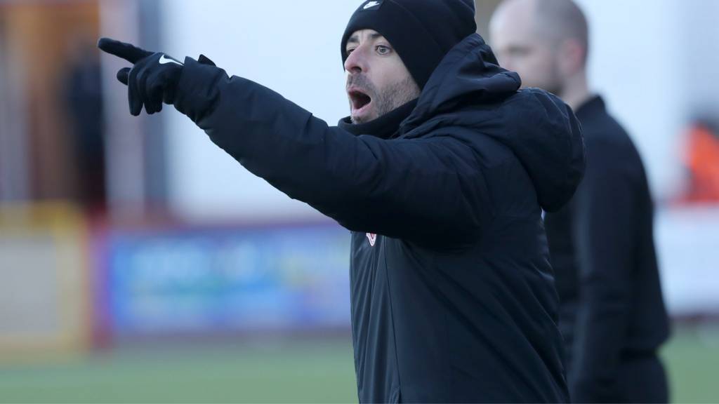 Larne manager Tiernan Lynch