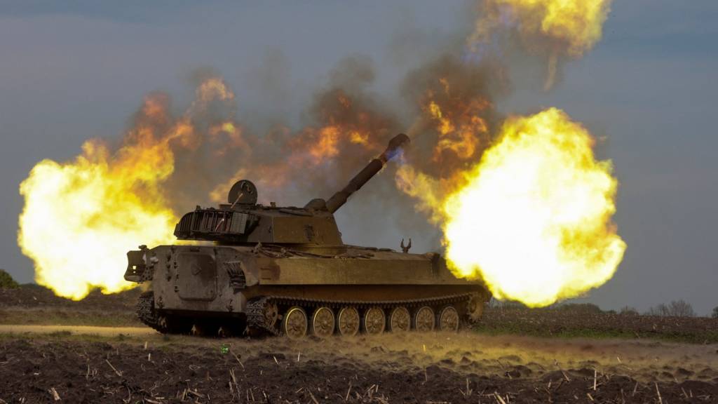Ukraine fires during an operation in Kharkiv
