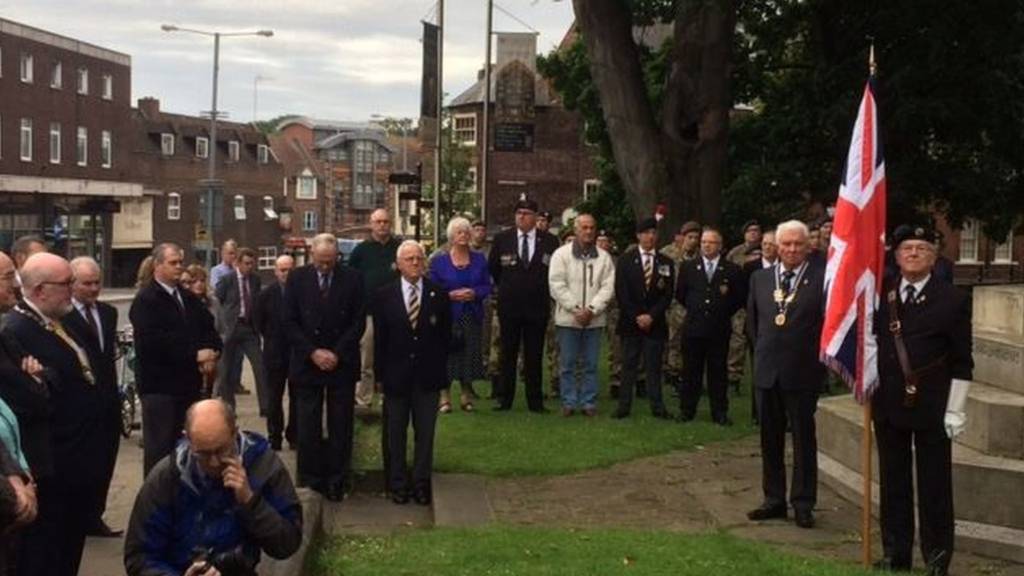 Somme service at Worcester Cathedral