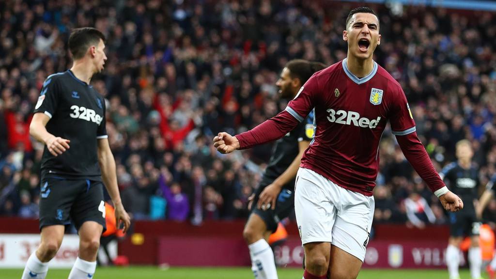Aston Villa celebrate