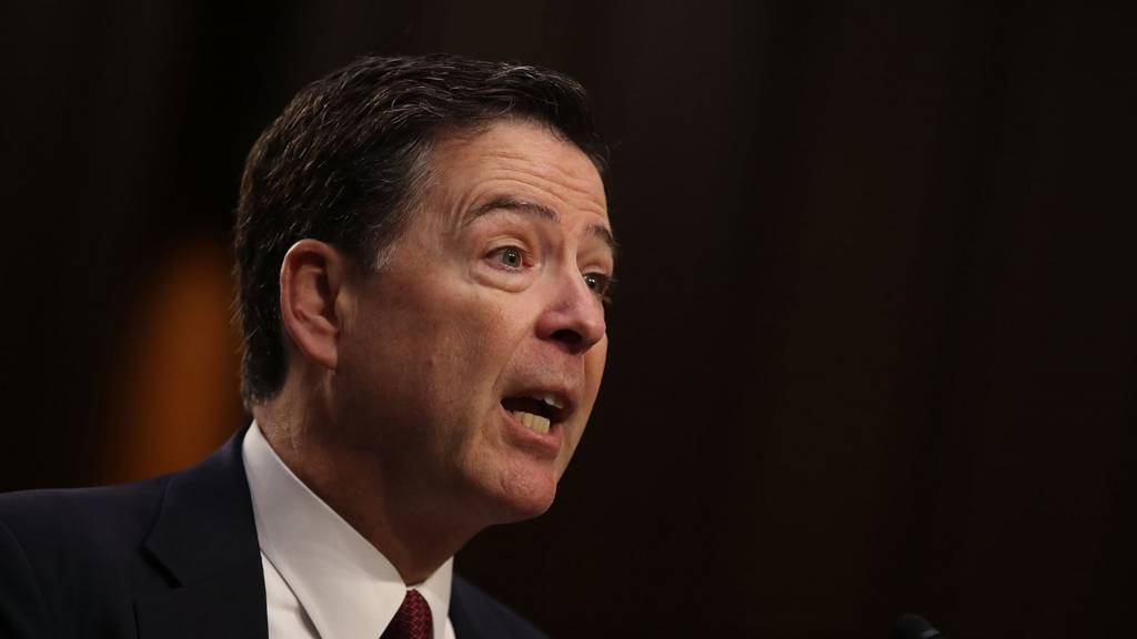 James Comey gives evidence at Congressional hearing