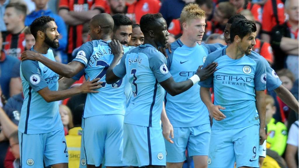 Man City celebrate