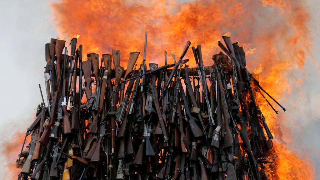 Bonfire of guns in Kenya
