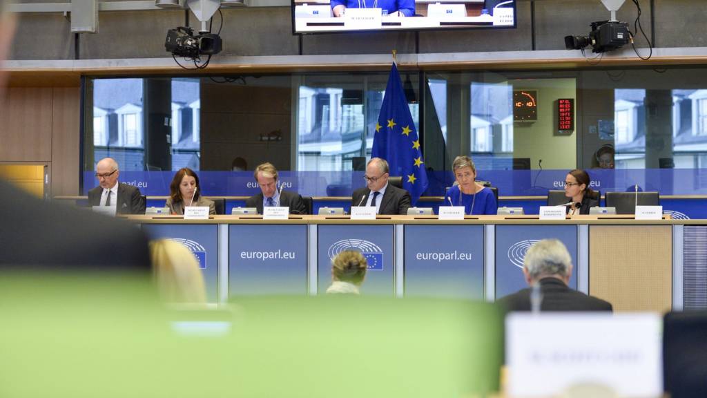 Margrethe Vestager appears before MEPs on the Economic and Monetary Affairs Committee
