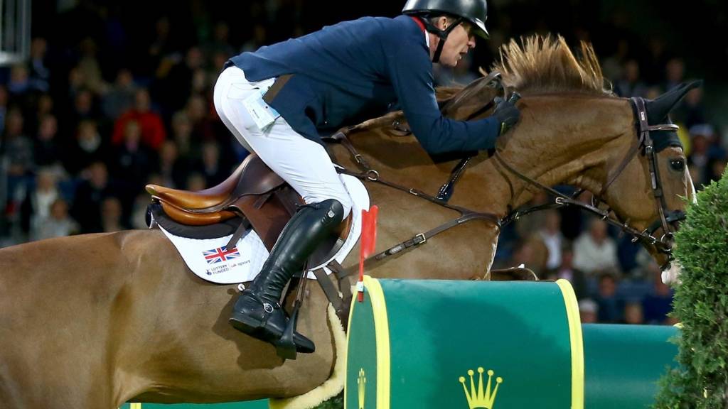 Michael Whitaker riding Viking