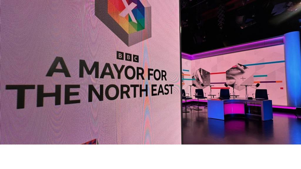 North East mayoral debate studio