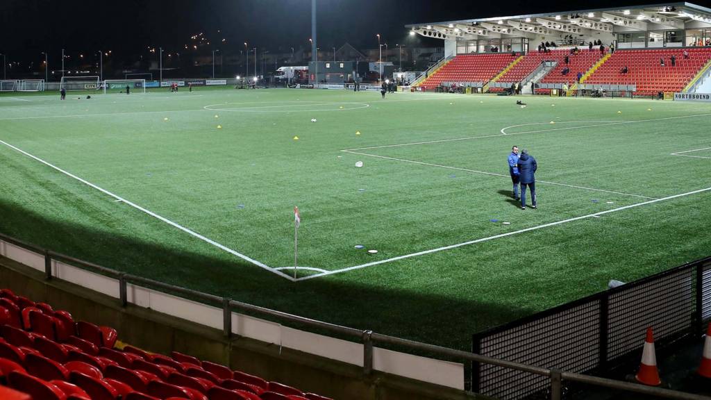 General view of the Brandywell Stadium