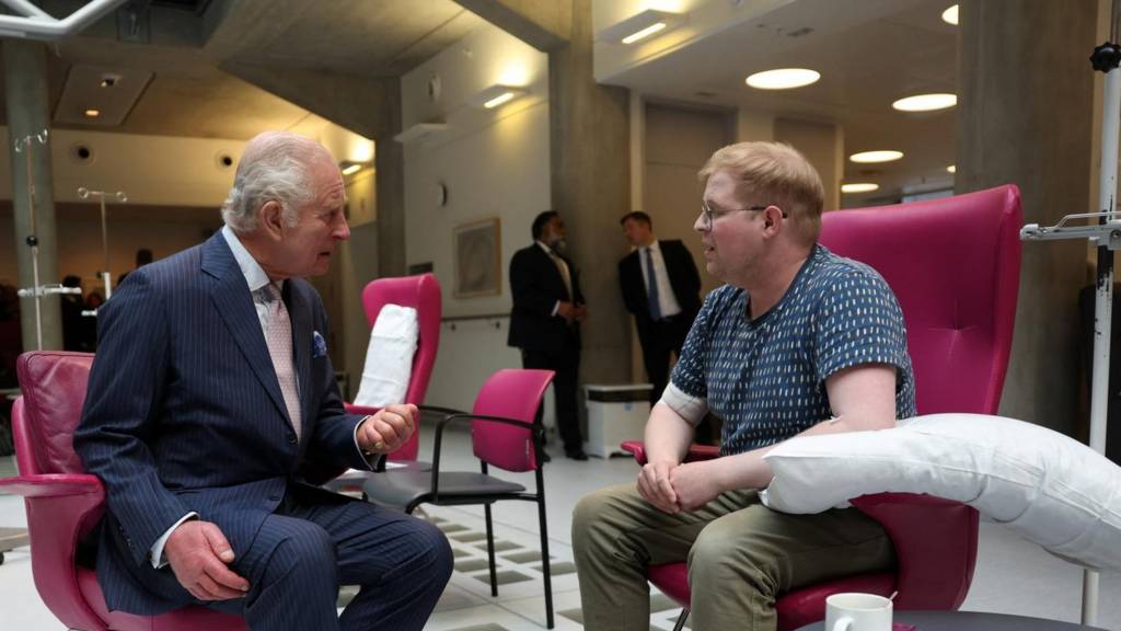 King Charles meets a cancer patient
