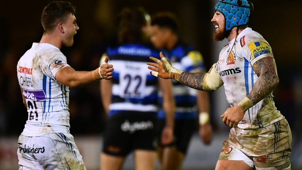 Exeter's late victory at Bath as it happened Live BBC Sport
