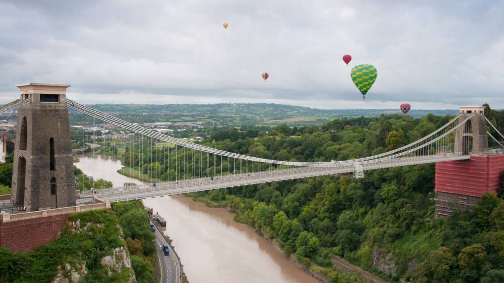Hot air balloons over Bristol