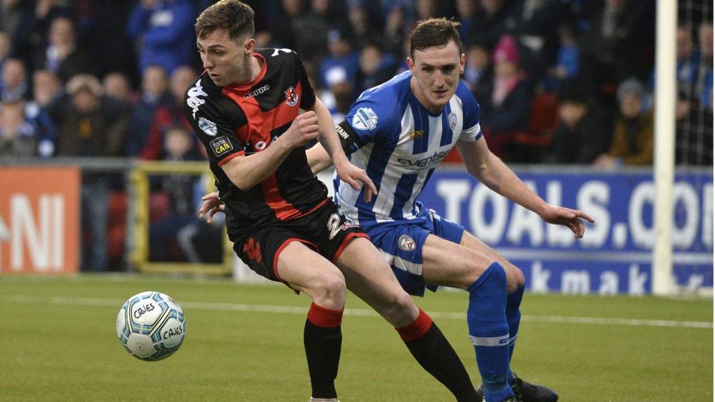 Crusaders are playing Coleraine at Seaview