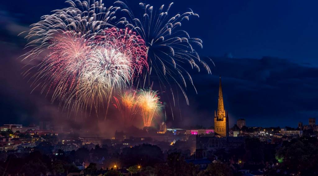 Norwich Lord Mayor's celebration fireworks