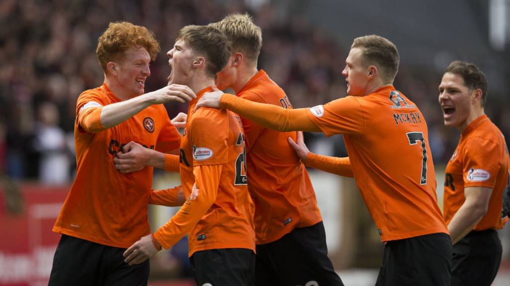 Dundee United celebrate