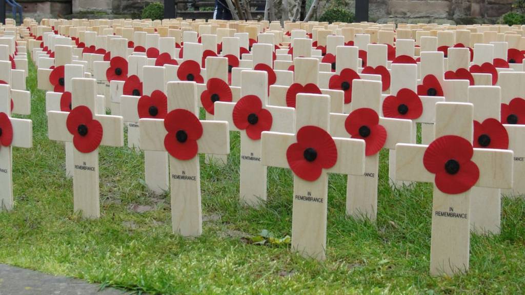 Field of Remembrance at Hereford Cathedral