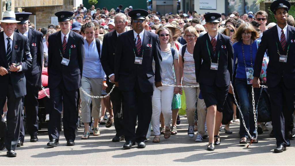 Fans at Wimbledon