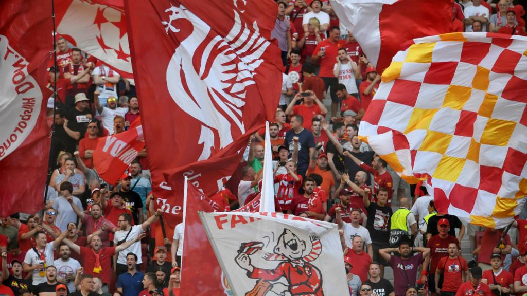 Liverpool fans inside the stadium