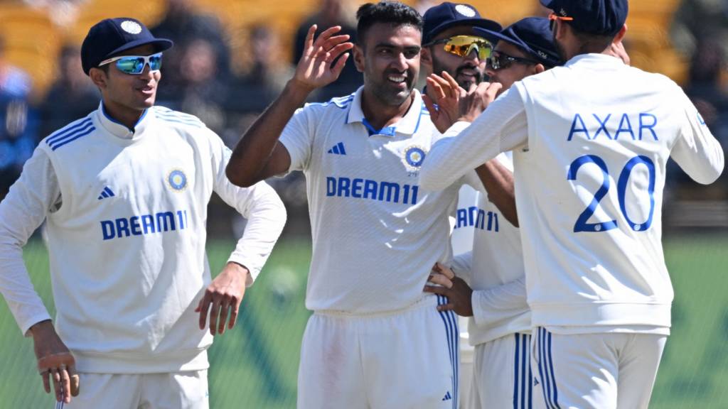 India players celebrate a wicket