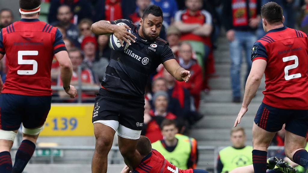 Billy Vunipola in action for Saracens