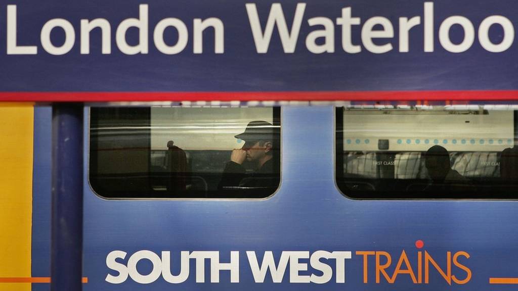 South West train and passenger