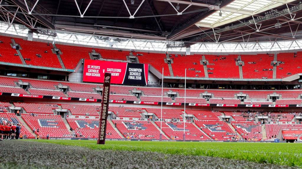 Wembley Stadium ahead of the Challenge Cup final