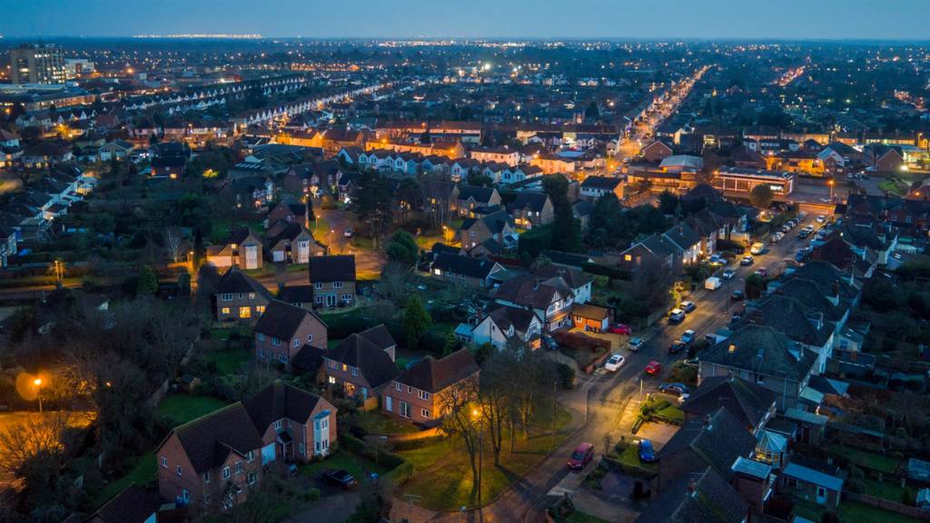 Aerial shot of Ipswich