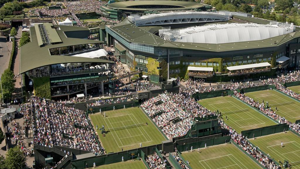 Aerial view of Wimbledon