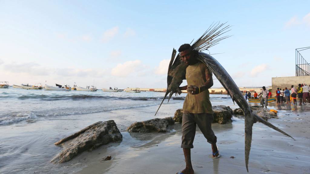 A fisherman in Somalia - November 2016