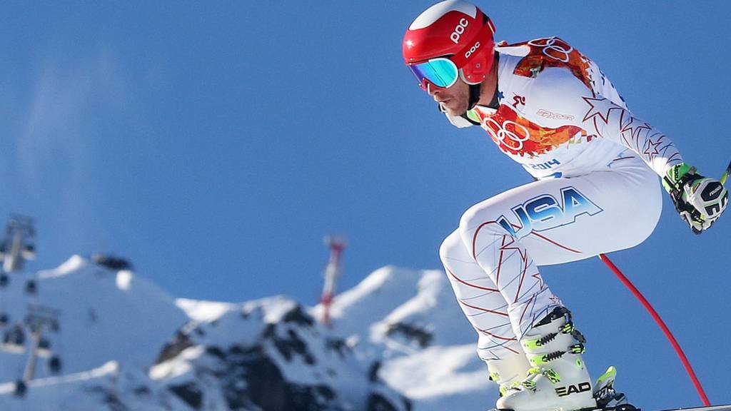 Bode Miller of the US in action
