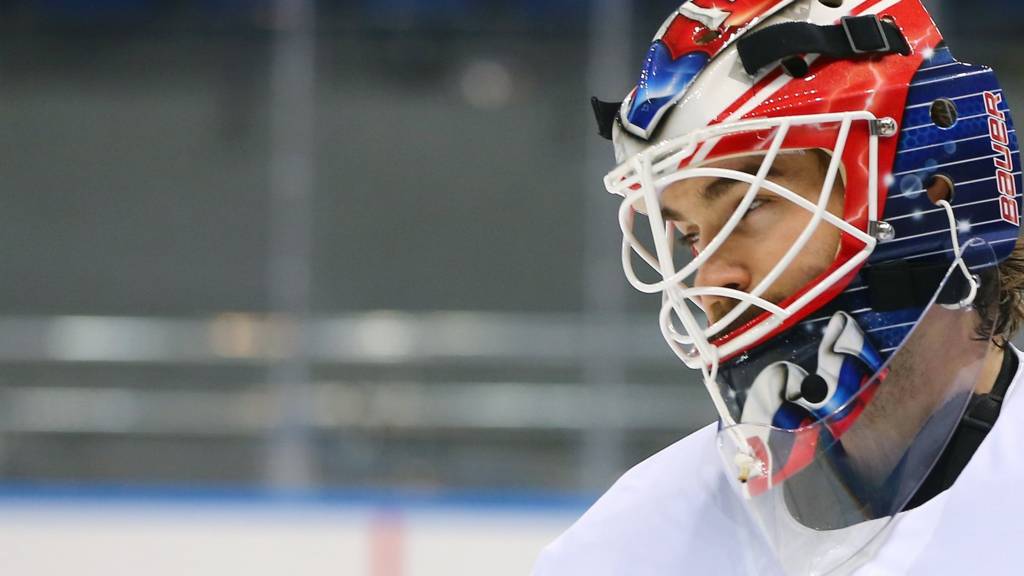 Peter Budaj of Slovakia