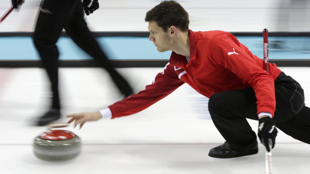 Denmark's skip Rasmus Stjerne Hansenduring