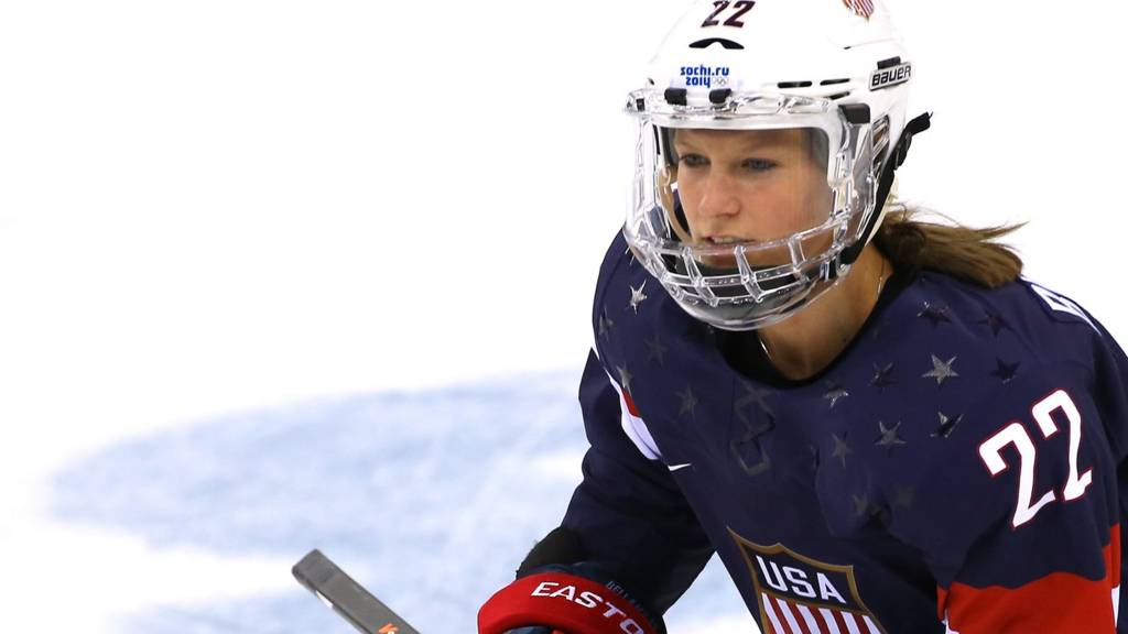 Kacey Bellamy of the USA