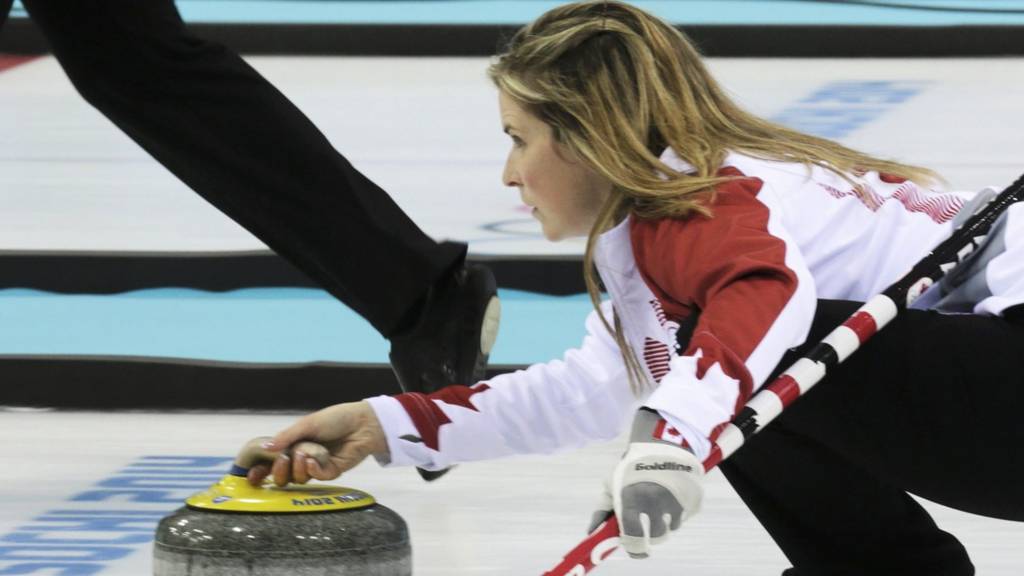 Canada's Jennifer Jones in action