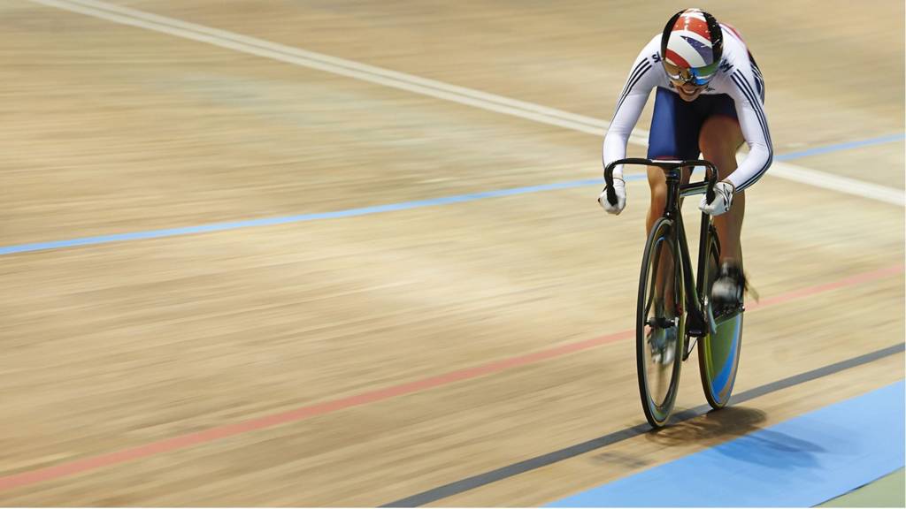 Cyclist Becky James at world cycling championships