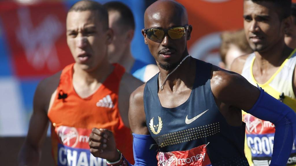 Mo Farah competes in last year's London Marathon
