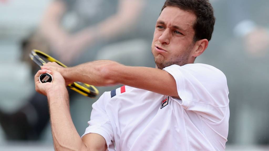 Great Britain's James Ward in the Davis Cup 2014