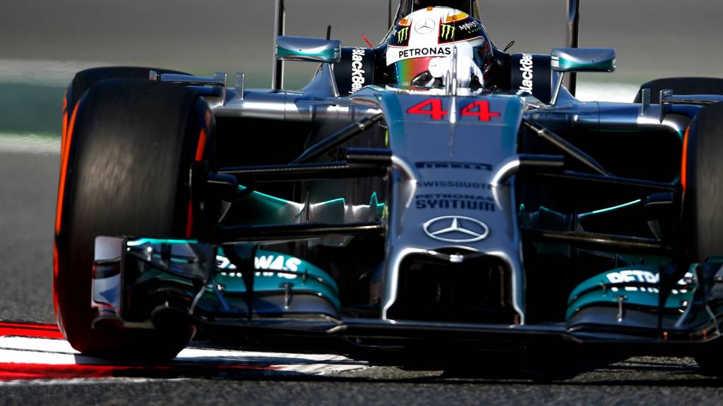 Lewis Hamilton goes fastest in the first two practices for the Spanish Grand Prix
