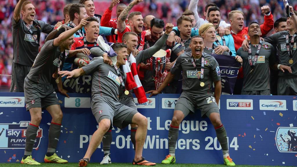 Rotherham celebrate promotion