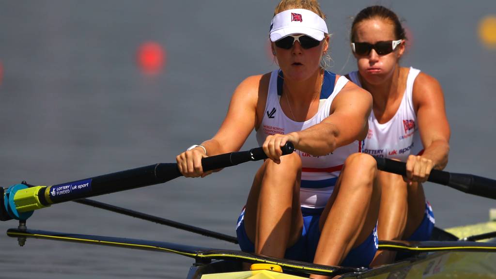 British rowing duo Helen Glover and Polly Swann