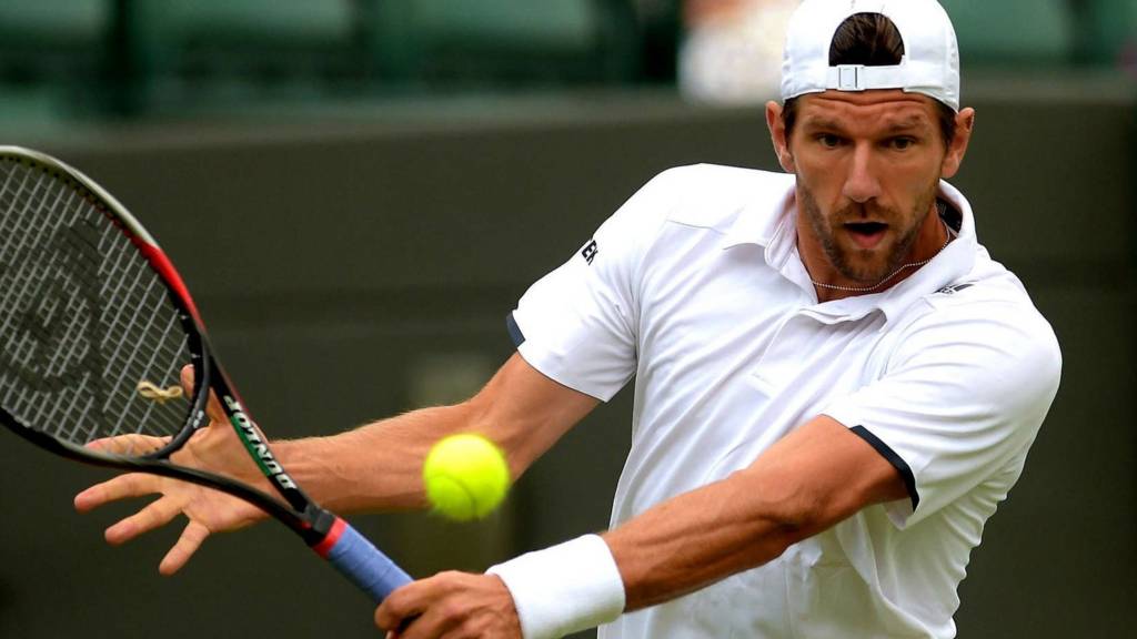 Jurgen Melzer on Court One at Wimbledon 2014