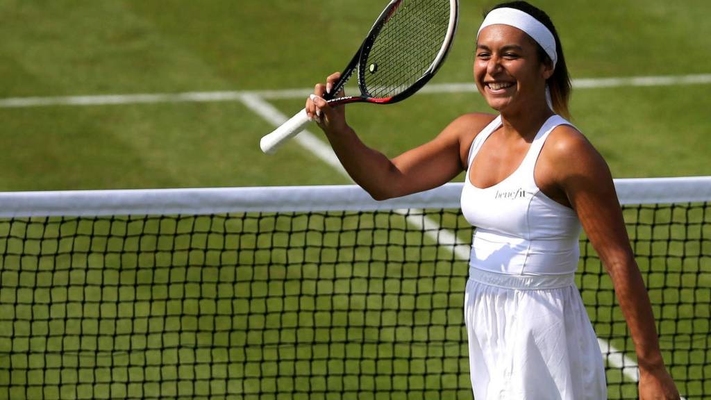 Heather Watson at Wimbledon 2014