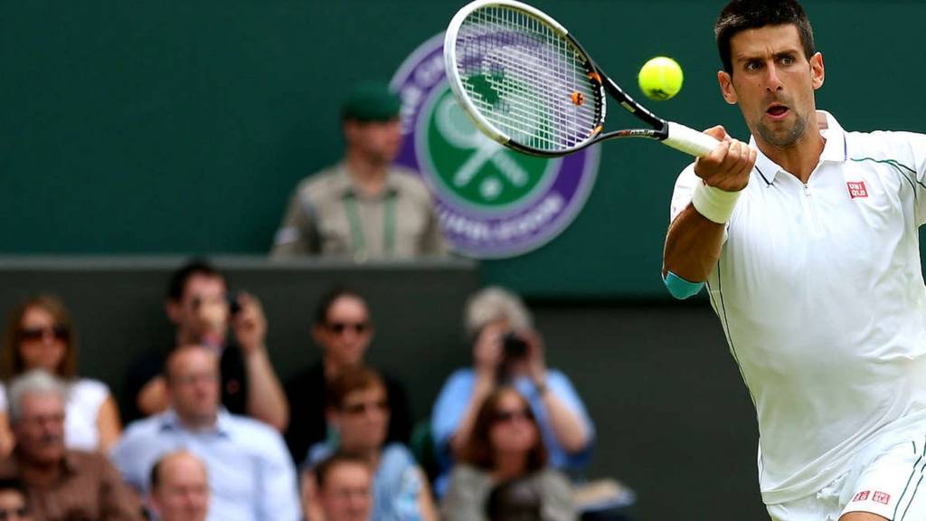 Novak Djokovic at Wimbledon 2014