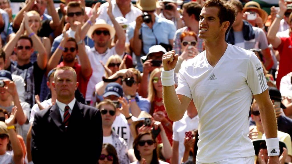 Andy Murray after his second round win at Wimbledon