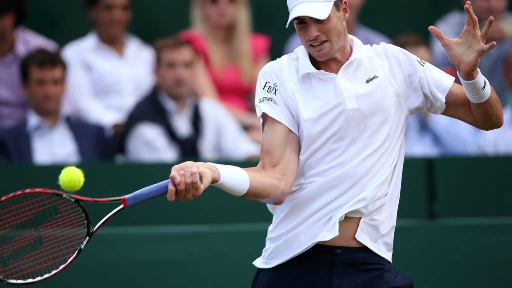 John Isner at Wimbledon 2014